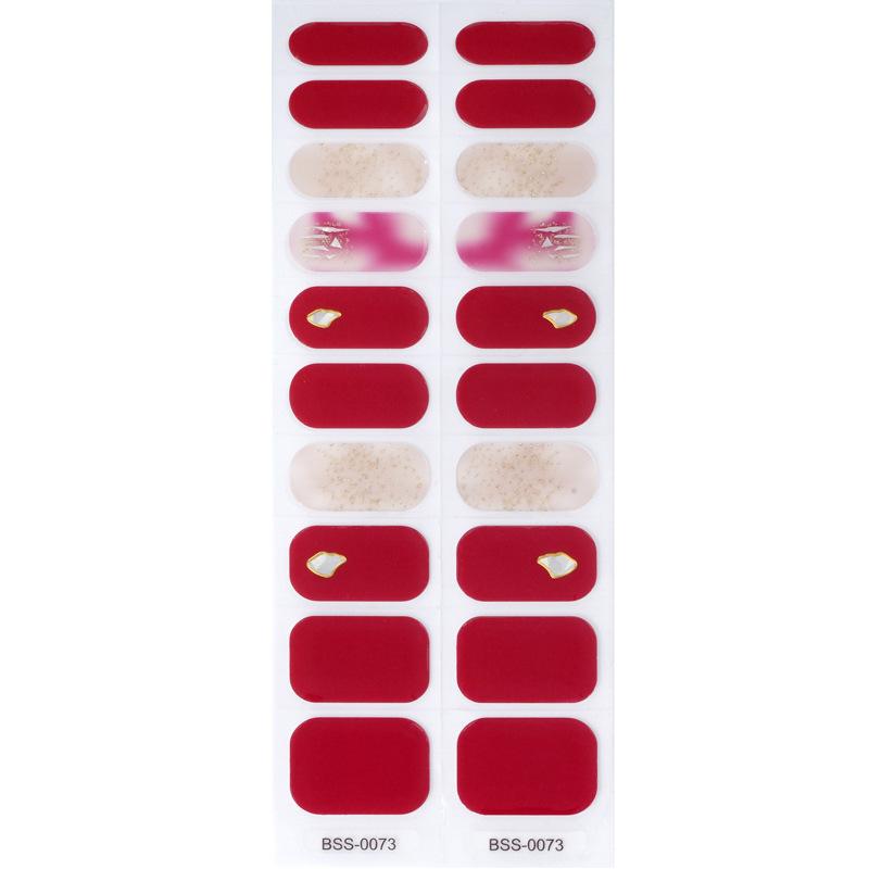 Semi-cured Nail Sticker Holiday Christmas Snowflake 5D Stereogel nail sticker