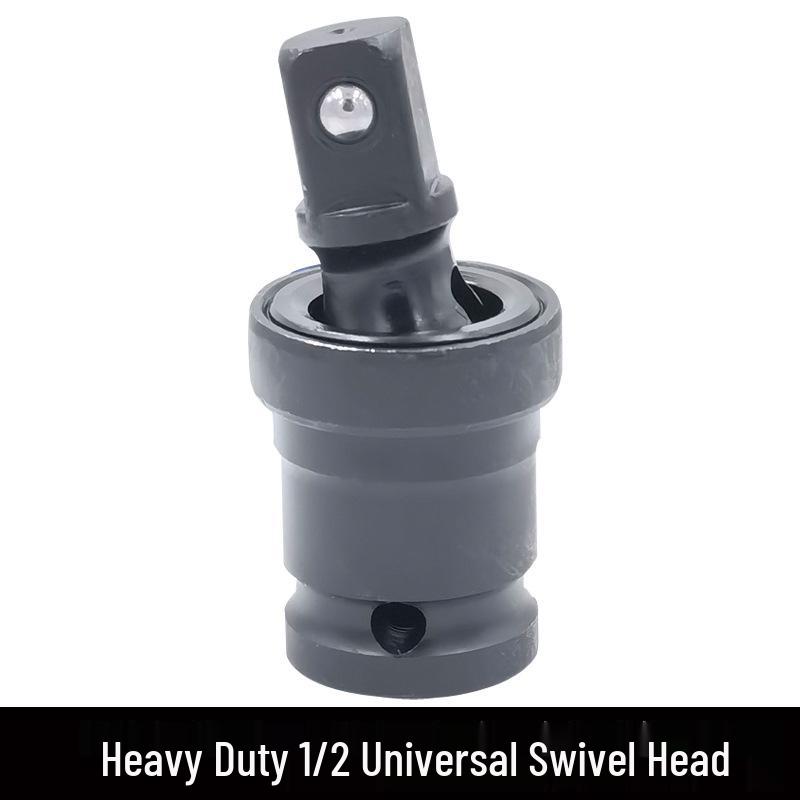 360° Rotatable Universal Joint Electric Wrench Adapter, 1/2'' Large Fly Pneumatic Head