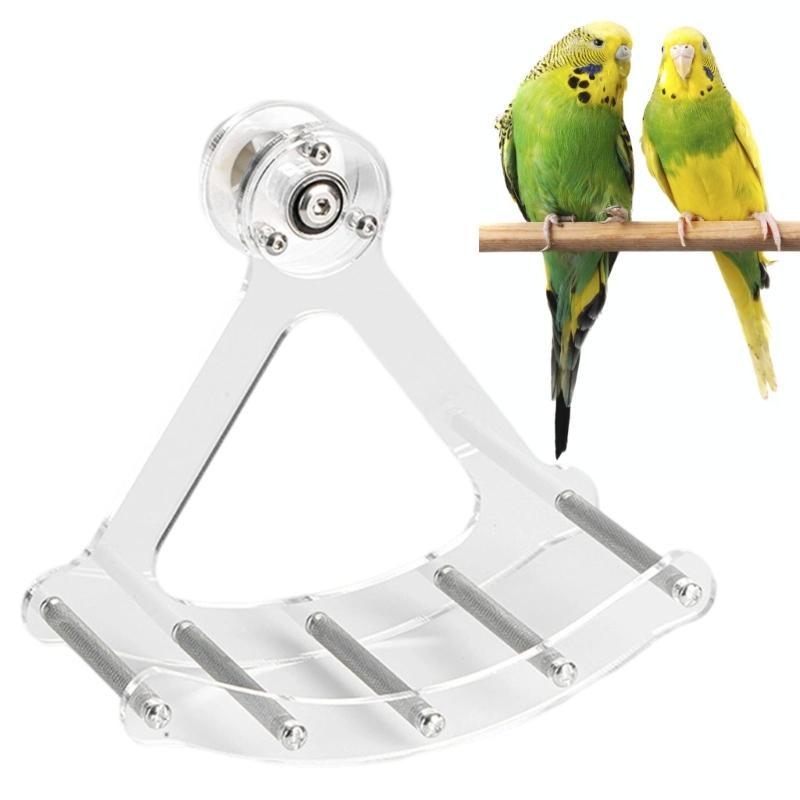 Multifunctional Chew Resistant Metal Perch for Parrots Cage Toy Cage Mount Swing Bed For Stress Relief And Play