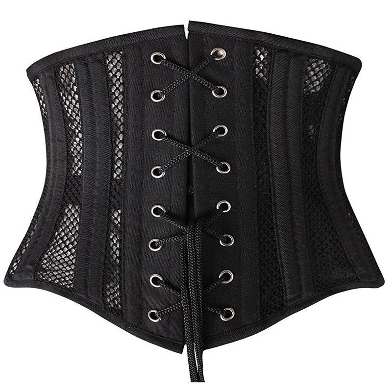 Breathable Waist Cincher: Short, Double Steel Boned, Body Shaping & Postpartum Support Tummy Control Band