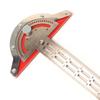 0-180 Degree Angle Gauge Woodworkers Edge Ruler Aluminum Alloy Protractor Angle Finder Ruler Precision Carpenter Measuring Tool