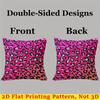 Neon Leopard Square Jacquard Pillow Cover for Sofa Office Waist Cushion Cover Home Decorative Pillowcase