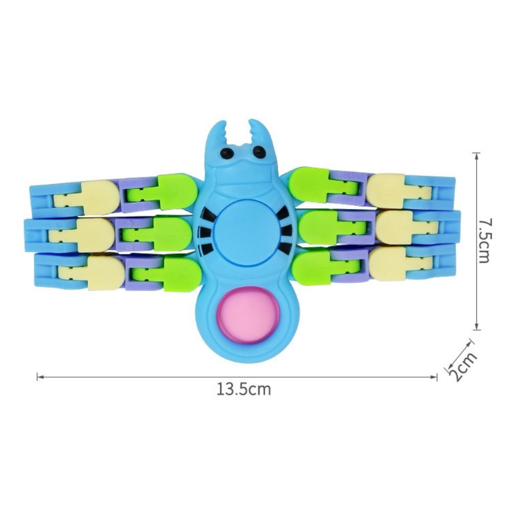 10pcs/set Cartoon Animals Transform Wacky Track Spinner Fidget Spinner Toys  Fingertip Toys