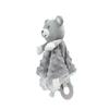 BBSKY Baby Animal Plush Toy: Cartoon Soothing Towel & Silicone Teether Rattle
