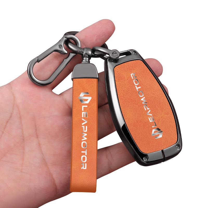 Compatible Leapmotor C11 2023 Key Case: T03 Bag C01 Full-Wrap Protection Key Shell for Men & Women.