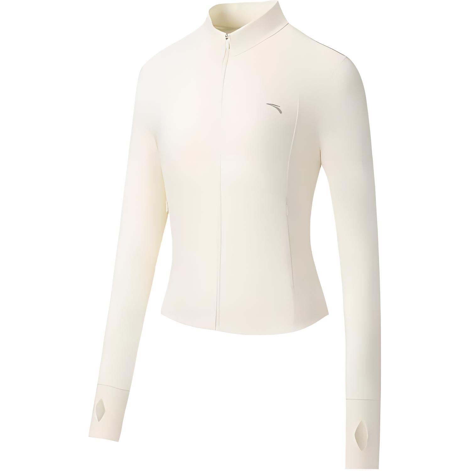 

Anta Training Series Solid Color Zipper Stand Collar Comfortable Breathable Versatile Long Sleeve Sun Protection Top Women tops 962537711-6 2XL