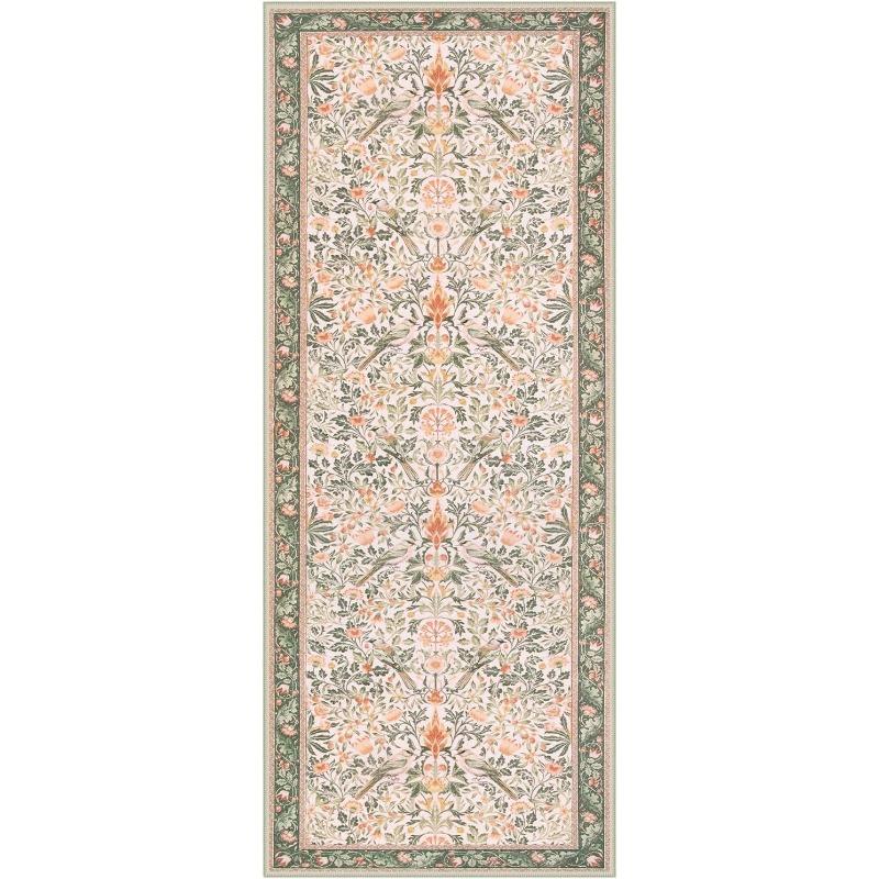 

Ковры с цветочным рисунком джунглей и птицами для гостиной, мягкий, нескользящий, машинная стирка, коврик для пола, домашний декор, большой размер, ковер для спальни, прикроватный 50x80cm (19x31inch)