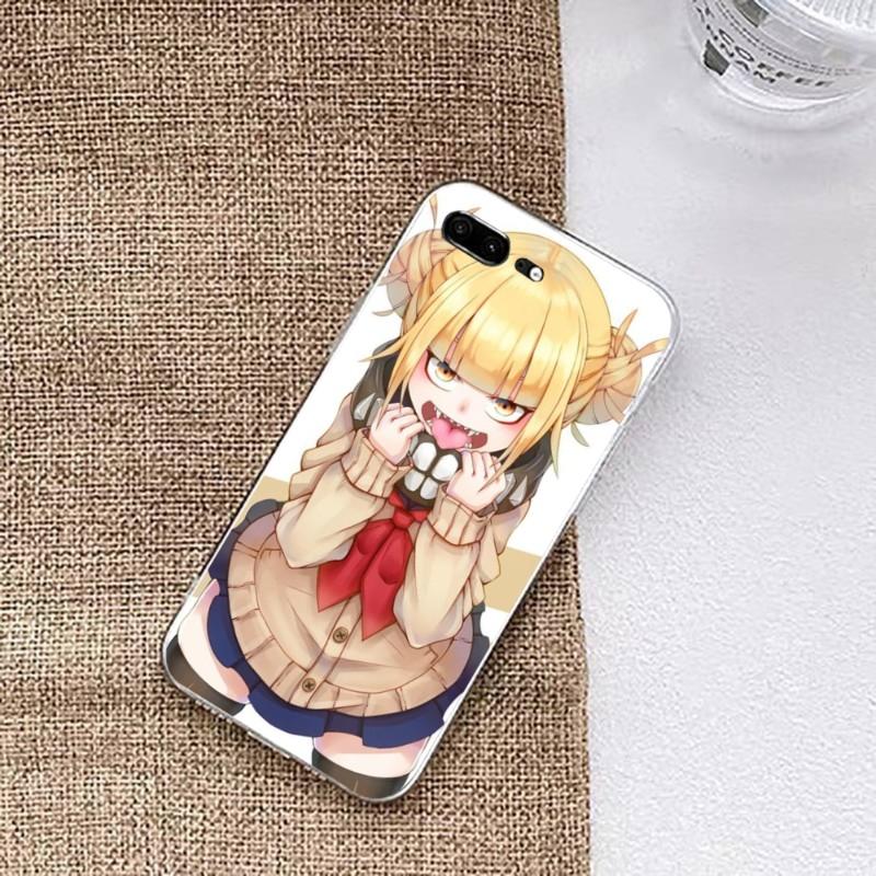 Himiko Toga Boku Phone Case For Huawei P50 P40 P30 Pro Mate 40 30 Pro Nova 8 8i Y7P Honor Transparent Phone Cover