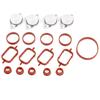 Für BMW M57 E39 E60 E46 E38 E53 E83 E70 E71 E92 X3 X5 X6 Drallklappen-Blindplatte & Ansaugkrümmer Dichtungssatz 22/33mm 4Stk
