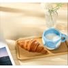 Creative and Fresh Underglaze Color Hand-painted White Cloud Coffee Cup