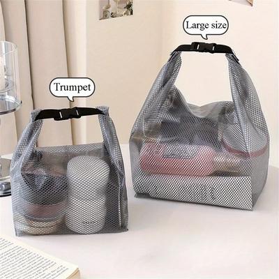 Large Capacity Waterproof Storage Bag for Fitness Clothing Swimming and Toiletries Stylish Drawstring Pouch for Men and Women