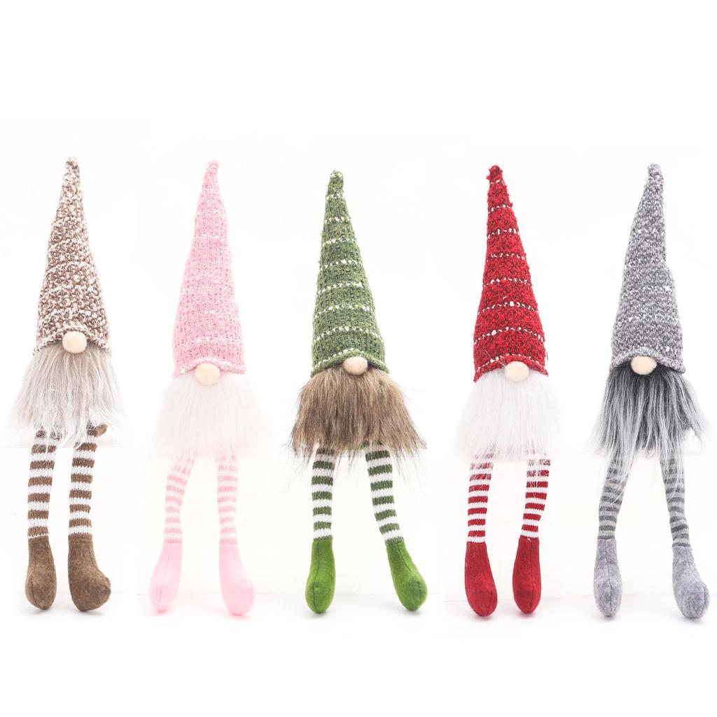 Christmas Gnome Ornament: Long-Legged Faceless Doll Hanging Decoration