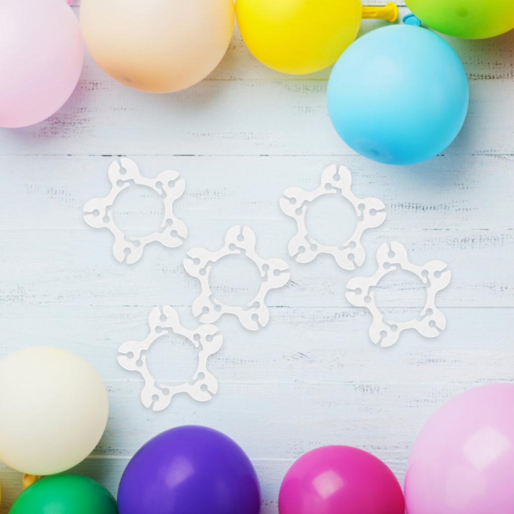 100Pcs Balloon Ring Clips Buckles Reusable Tie Tool for Wedding Birthday Party Balloon Arch Garland Decoration