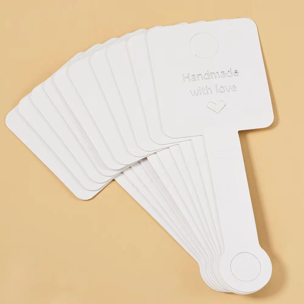 DIY Handmade Jewelry Hanging Price Tag Self Adhesive Jewelry Hang Tags Card  Retail Label