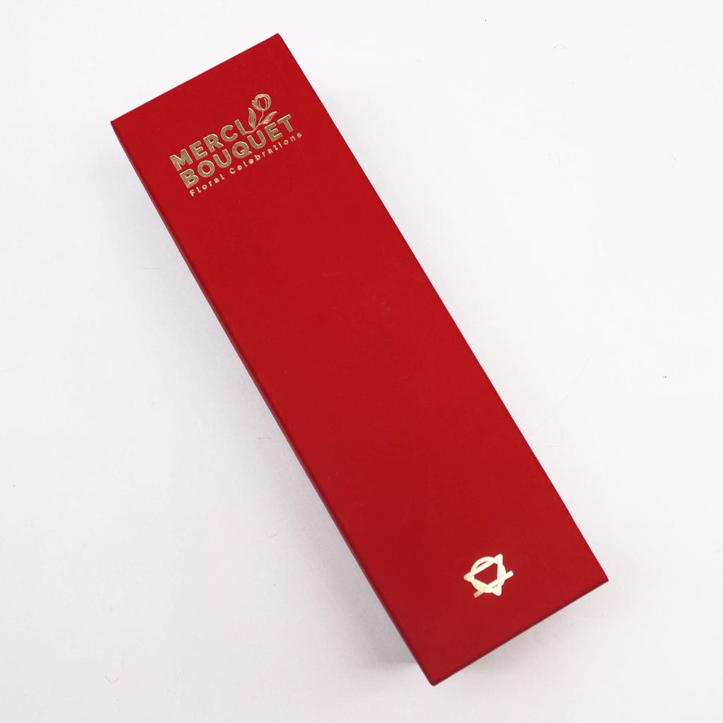 Soap Flowers Long Box, Red Roses