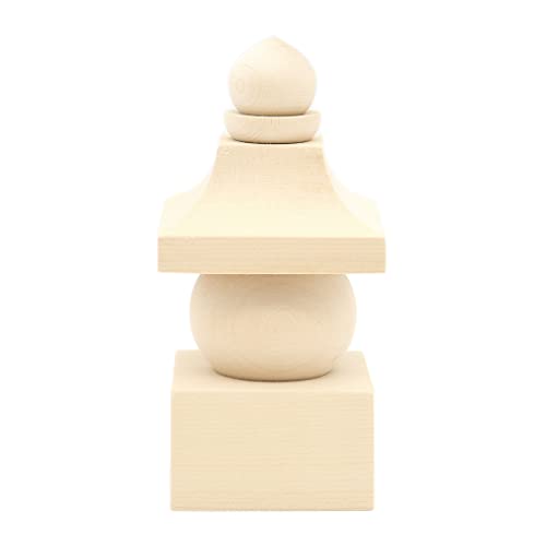 Kurita's Special Buddhist Statue [Buddhist Implement] Five-Ring Pagoda (Total Height 10cm, Width 5cm, Depth 5cm) Hinoki Wood Carving Buddhist Altar It