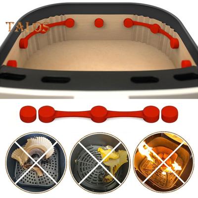Air Fryer Magnet Silicone Buckle Locking Clip for Parchment Liners Heat-Resistant Quick Release Air Fryer Paper Holder Clip