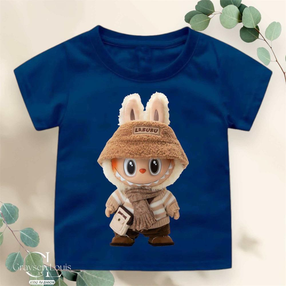 Unisex Children's T-shirt Girl/boy Short-sleeved Rag Doll Pattern Size 100-160cm
