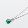 OR D`OR Natural Jade Pendant Necklace (925 Silver)