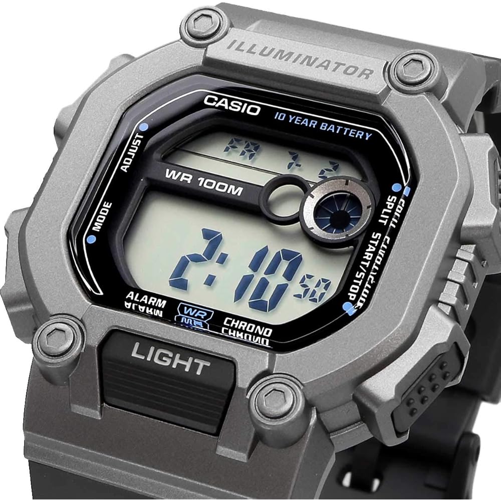 Casio W-737H-1A2V Digital Men's Watch Gray Metallic Standard Model