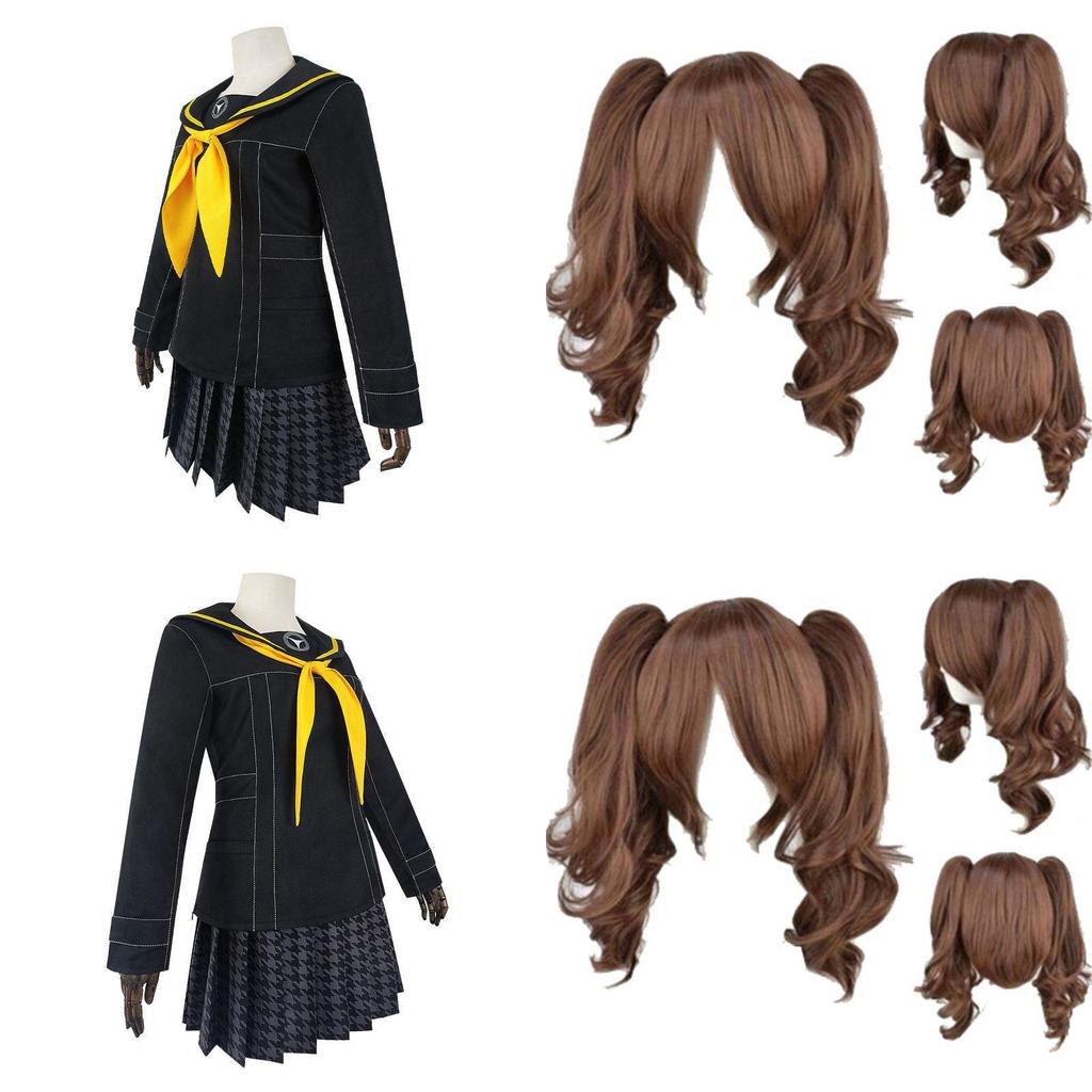 Persona 4 Kujikawa Rise School Uniform Cosplay Costume With Stylish Top Skirt And Tie