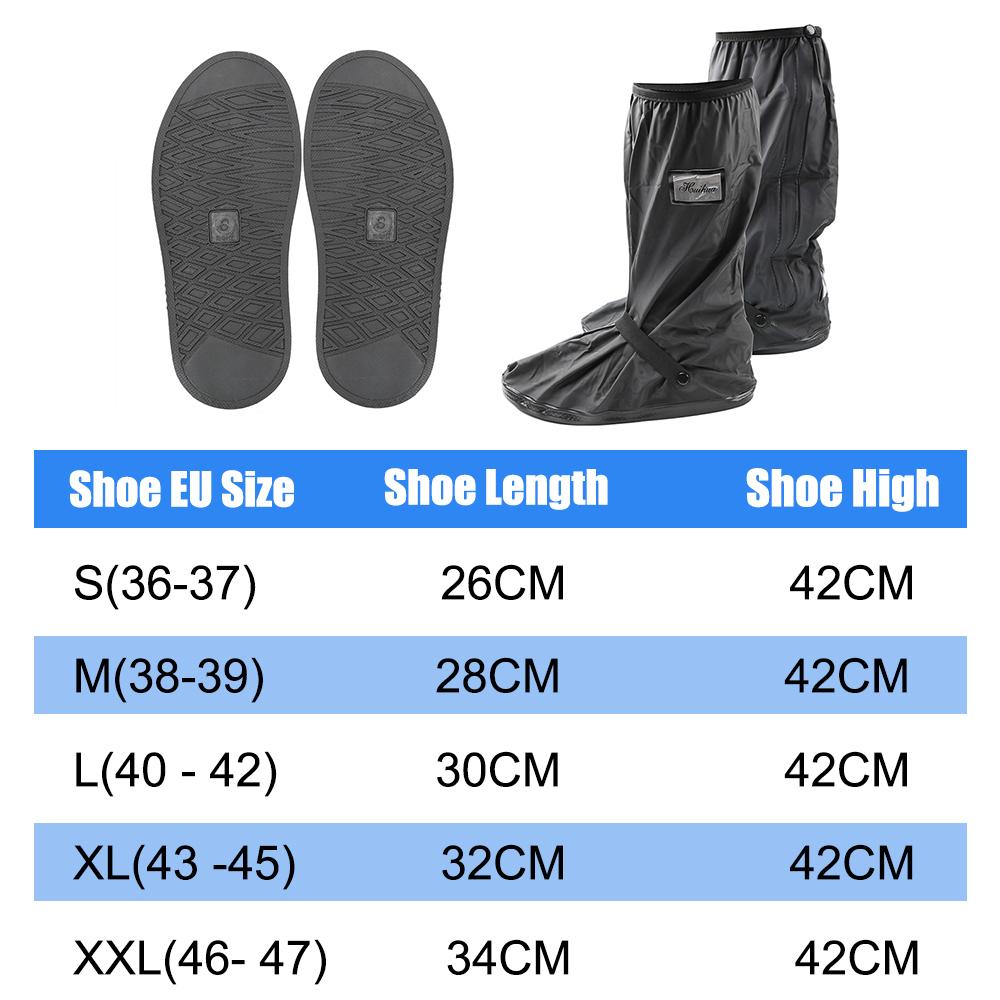 Non-Slip Boot Covers Waterproof 1 pair Unisex Shoes Protectors for Rainy Snowy Day Motorcycle Scooter Bike Rain Shoes Cover