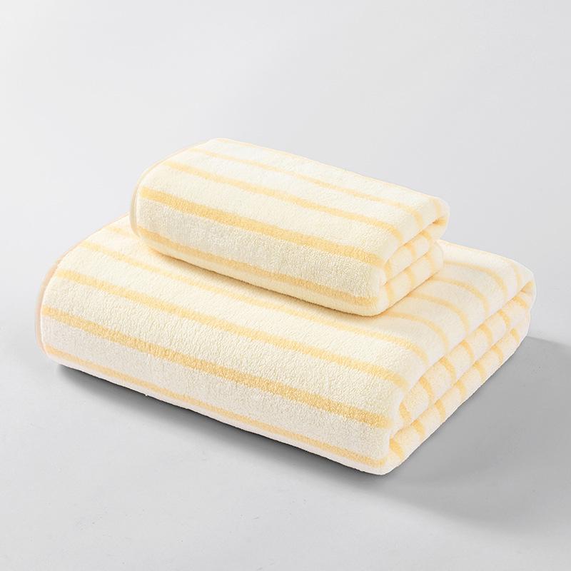 Korallenfleece Schnelltrocknendes Handtuchset für Erwachsene - Saugfähig & Weich für Zuhause oder Strand