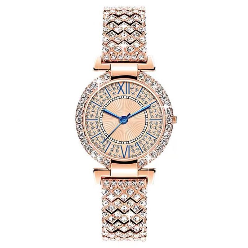 

Analog Women Diamond Quartz Wrist Watch Accessories Business Presents Style Rose Golden