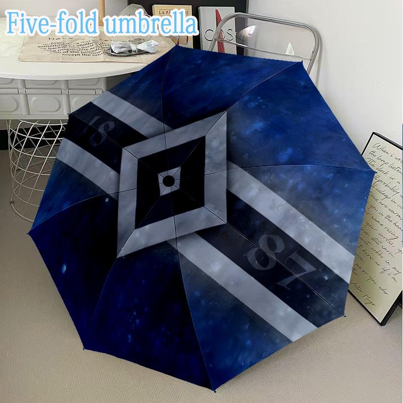 Hsv Stadium Lights Mini Five-Fold Lightweight Umbrella, Eight-Bone Frame, for Home Travel and Outdoor Use in Any Season Fan Gifts