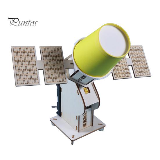 

1 комплект DIY комплект для создания модели искусственного спутника, обучающая деревянная головоломка ручной работы, модель спутника, детские проекты по исследованию науки, игрушка STEM Sets