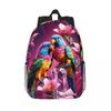 Birds Cockatiel Budgie Parrot Backpack Daypack Large Capacity Boys Girls BookBag Shoulder Bags for Men Women Children School Bag