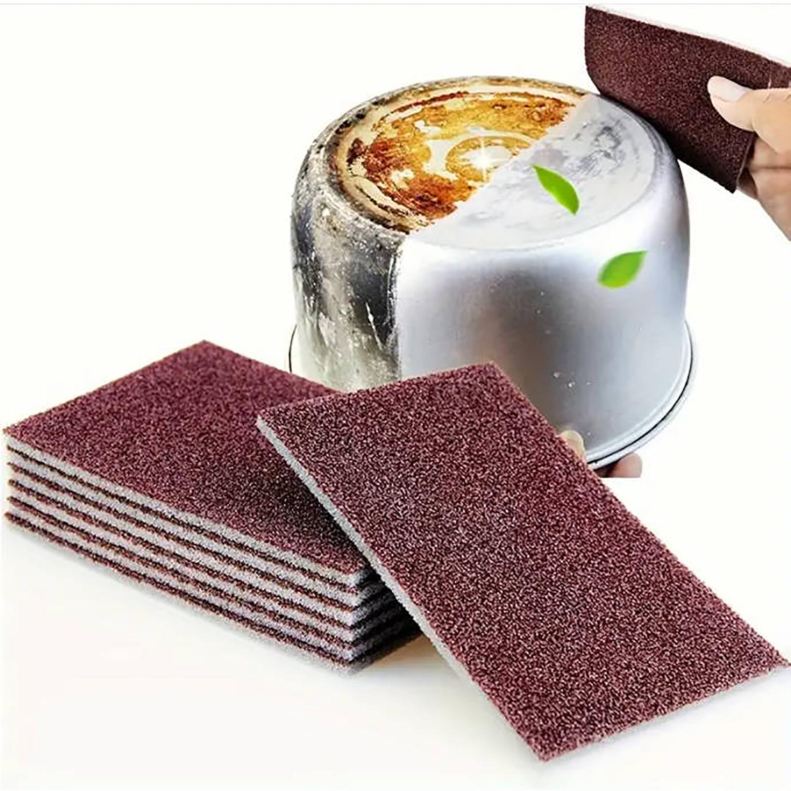 

Emery Sponge Cleaning Kitchen Cleaning Supplies Dish Washing Pot Brush Derusting Grinding Sponge Block Household Cleaning Brush One Size червоний
