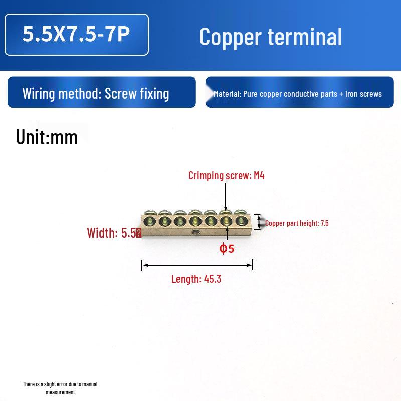 PZ30 Copper Terminal Blocks with Screws