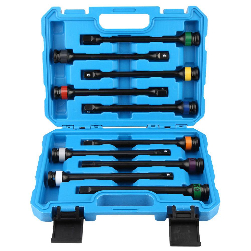 10PCS 1/2 Drive Stick Limiter Extension Bar Set, Color Coded Engraved Settings with Calibration, for Fitment