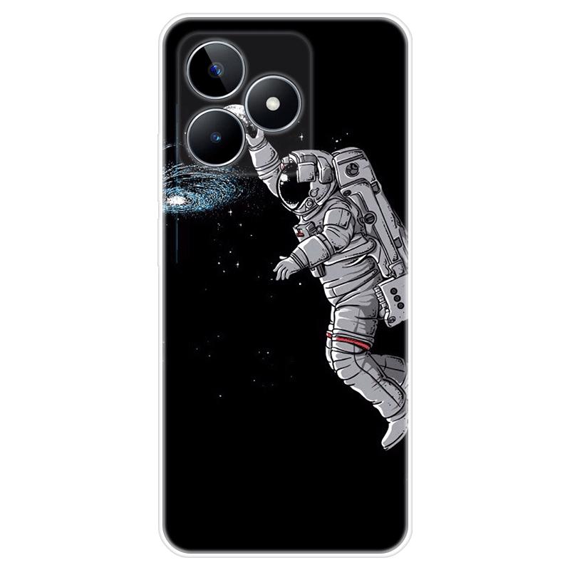 Für Realme C51 Gehäuse TPU Lackierte Rückseite Realme C51 Weiche Silikonhülle