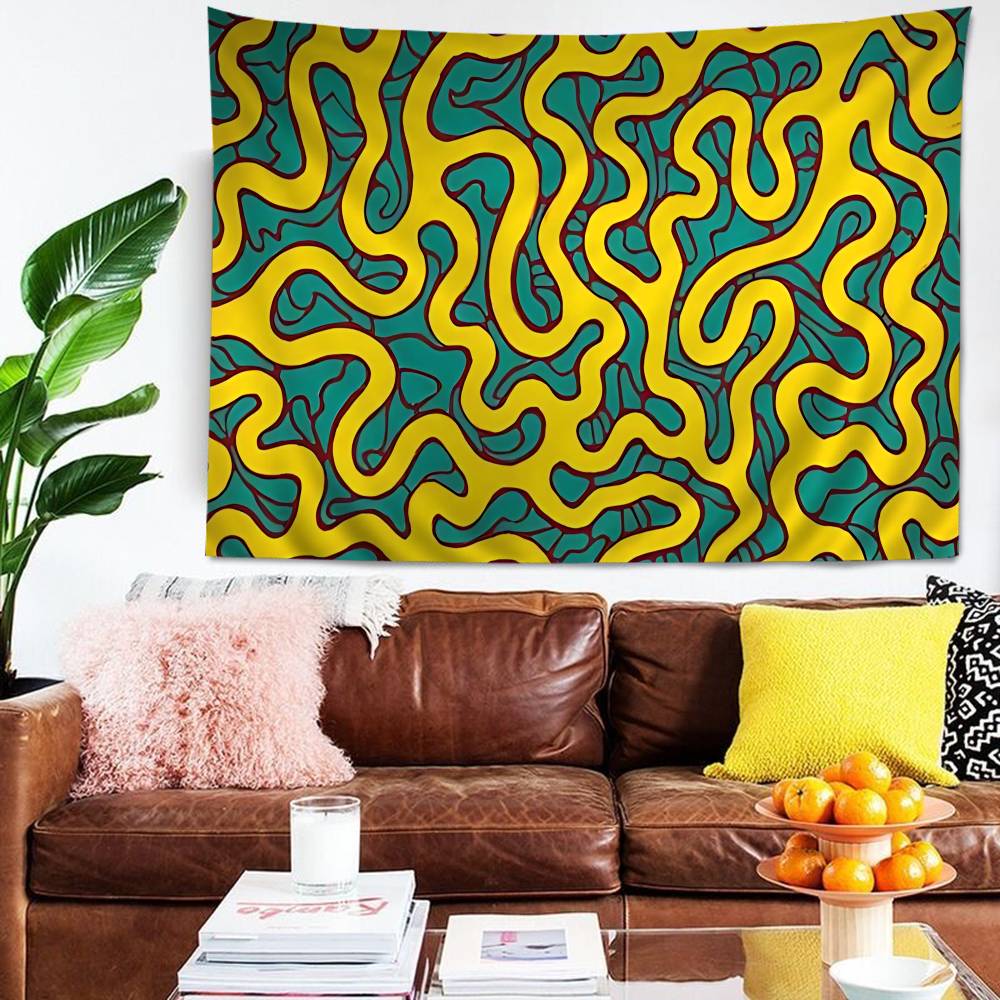 Yayoi Kusama Art Chart Tapestry Art Science Fiction Room Home Decor Cheap Hippie Wall Hanging