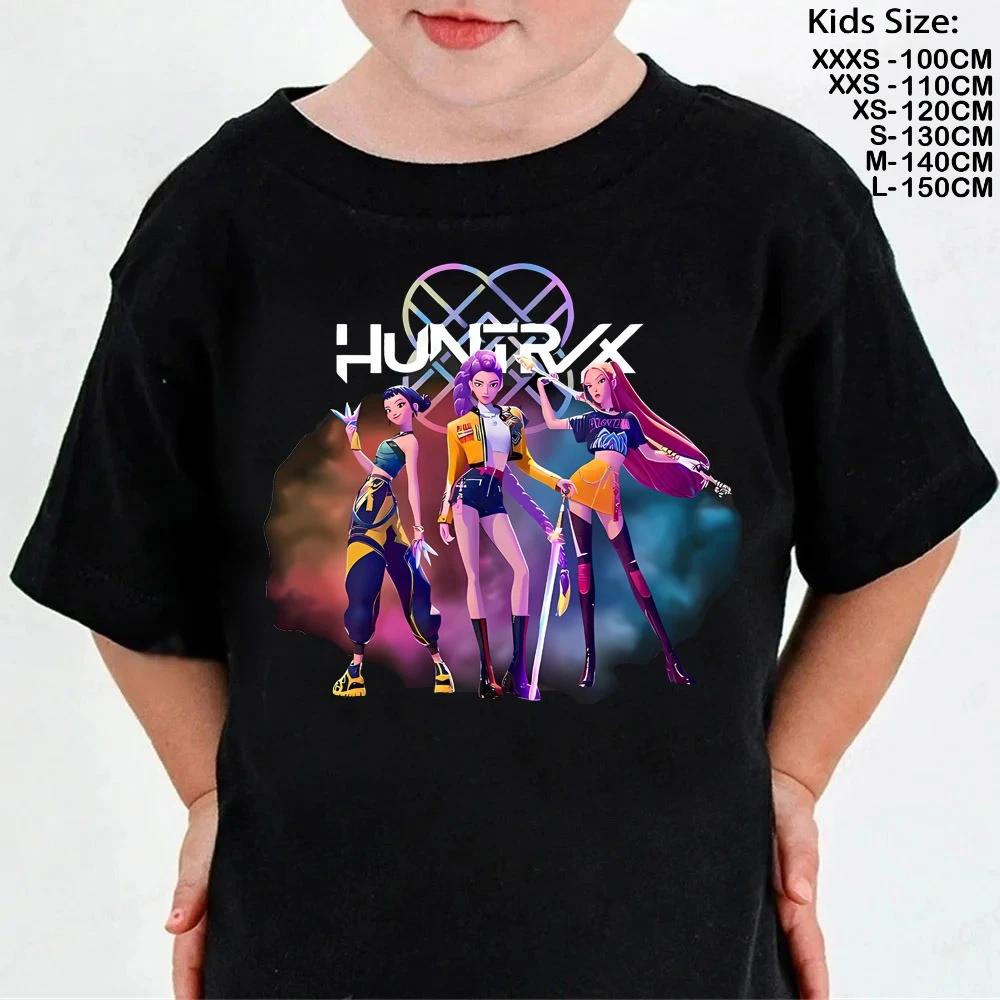 2025 Hot Movie Soft Cotton Baby Girls T Shirt Children's Clothing KPop Demon Hunters Fans Gifts Kids Clothes Tops T-shirt