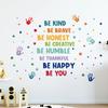 Colorful Inspirational Phrases Text Wall Stickers For Kids Room Background Wall Decals Living Room Decoration Home Decor