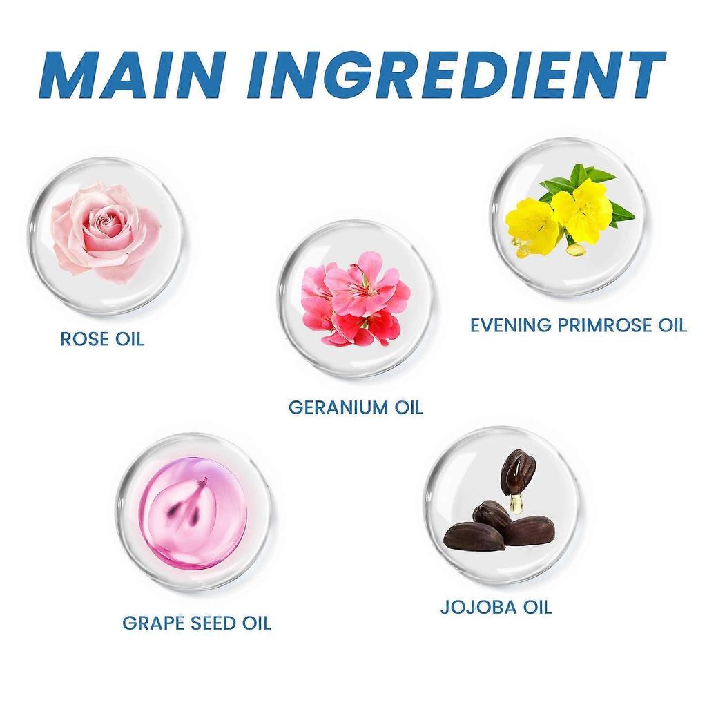 Breast Lift & Firming Massage Oil Rose, Geranium & Grapeseed Blend for Moisturizing and Firming (Daily Use)