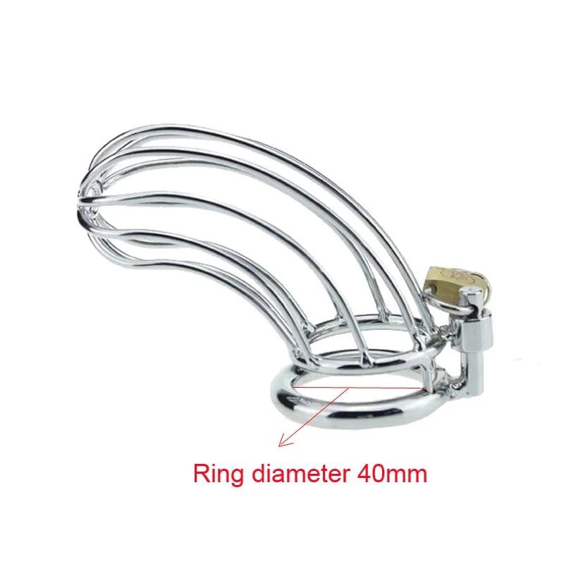 SM Stainless Steel Cock Cage Cage of Shame Male Chastity Device Erotic Urethral Lock Chastity Belt Chastity Cage Male Sex Toys