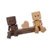 Car Dashboard Statue Creative Wooden Doll Shaking Feet Couple Figure Vehicle Man