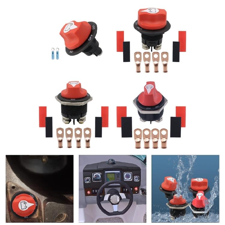 Power Battery Switches Isolator Switch Battery Disconnect Switch 12-32V Battery Cut Shut Offs Kills Switch 50A-300A