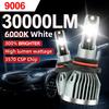 9005 9006 Cooling System 30000LM Car LED Headlight Bult In Driver High Quality 3570 CSP Chips LED Bulbs
