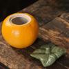 Moisture-proof Simulation Orange Tea Canister Chinese Style Sealed Coffee Beans Storage Tank Decorative Porcelain Creative