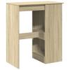 Bar Table with Shelf Sonoma Oak Finish 90 x 47.5 x 103.5 cm Particleboard