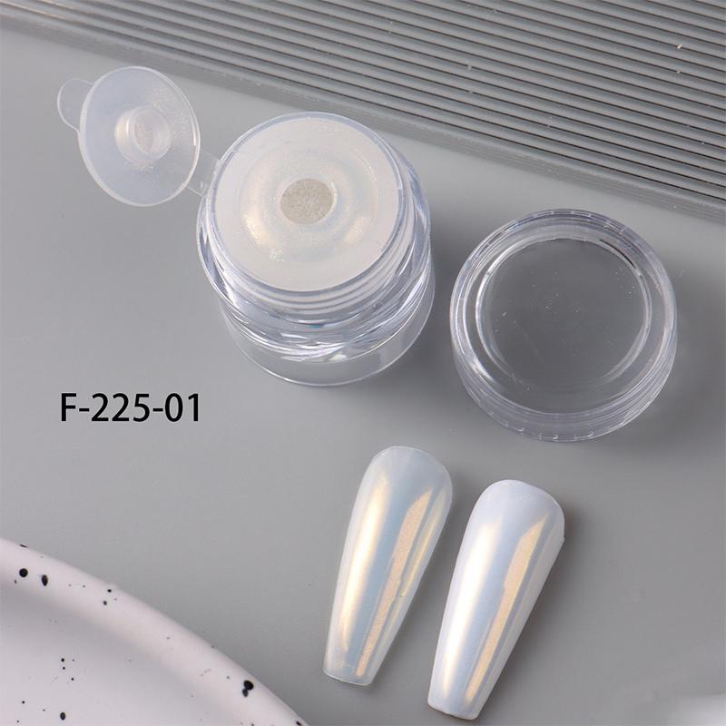 

0.5g Crystal Plating Nail Powder Clear Ultra Bright Electroplating Effect Yellow Pink Rubbing On Powder Moonlight Metallic