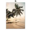 Strand Wellen Palme Garten Bogen Goldene Blätter Nordic Poster Wand Kunstdruck Leinwand Malerei Home Decor Bilder Für Wohnzimmer