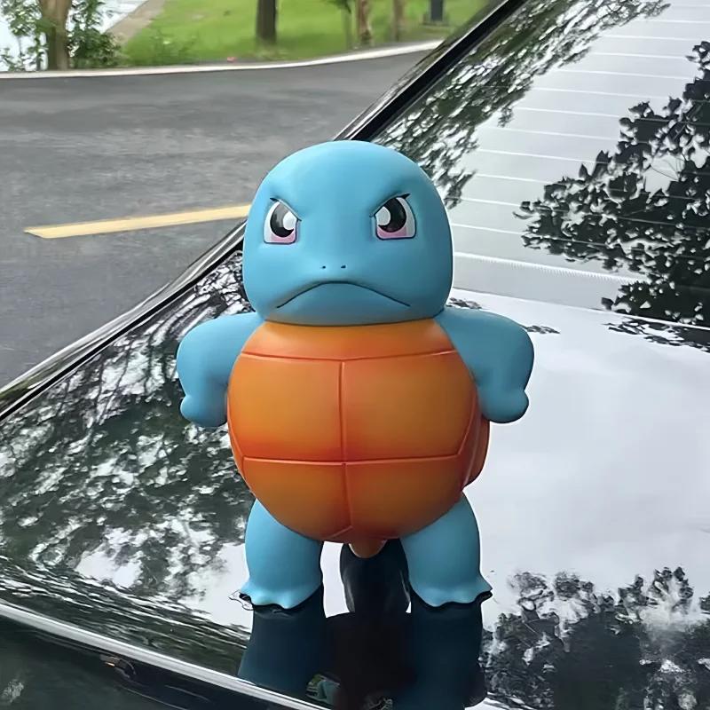 New  Anime  Squirtle Will Spray Water Jenny Turtle Car Accessories Spray Water Big Size Proud And Cute Model Toys