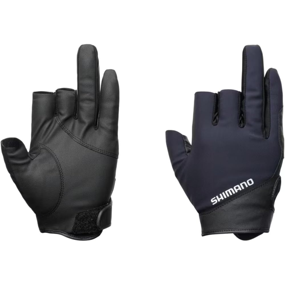 Shimano Basic Warm Gloves 3-Finger Cut Navy XL