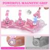 1set Flower Laser Aurora Ice Clear Magnetic Nail Tip Display Stand for Manicure Press-On Nail Training Acrylic Showing Shelves